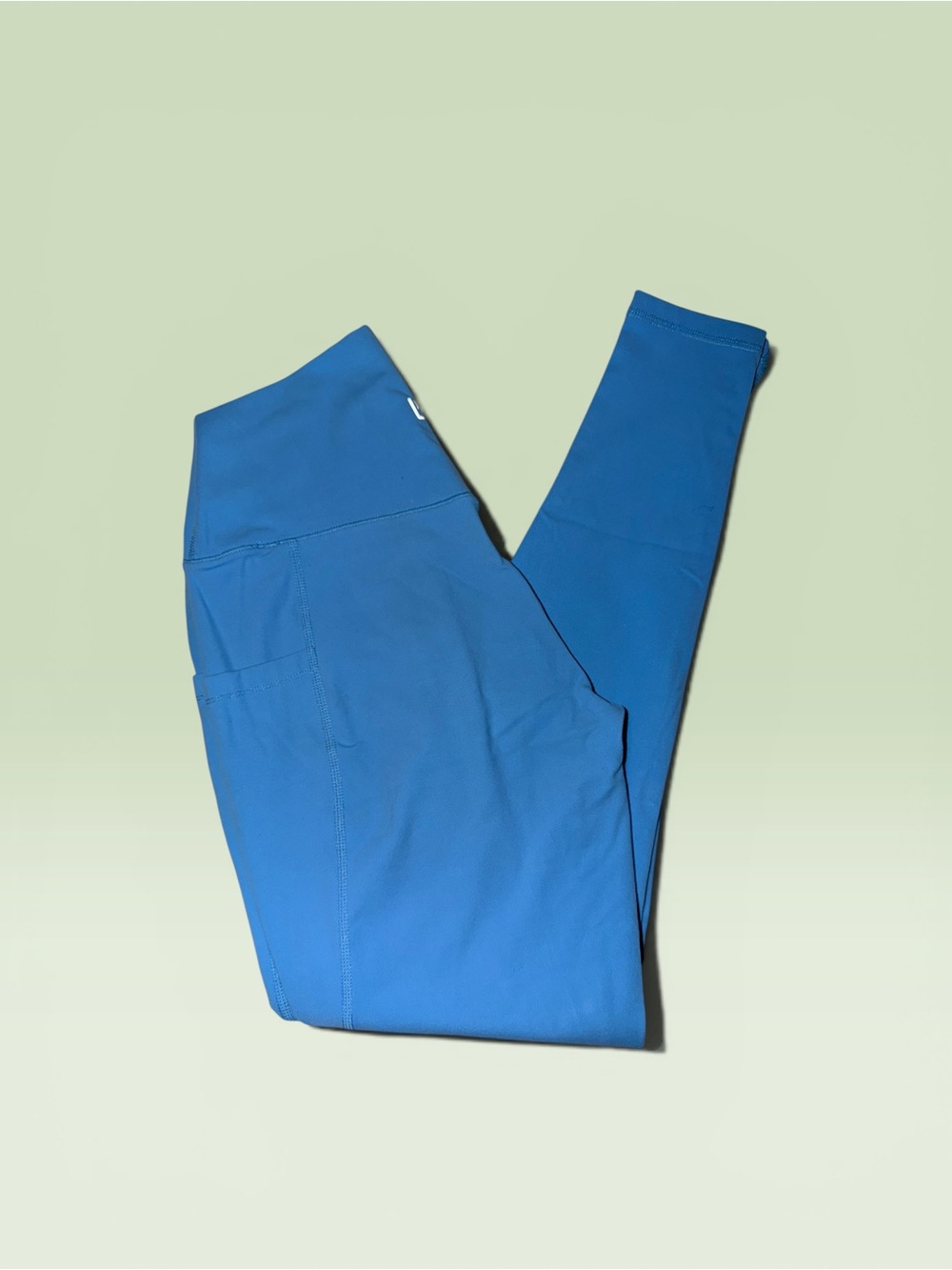 Blue High-Waist Leggings Buffbunny